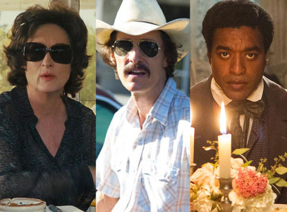 Meryl Streep, August: Osage County, McConaughey, Dallas Buyers Club, Chiwetel Chiwetel Ejiofor, 12 Years a Slave Meryl Streep, August: Osage County, McConaughey, Dallas Buyers Club, Chiwetel Chiwetel Ejiofor, 12 Years a Slave